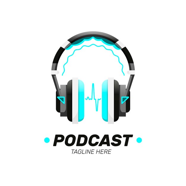 Szczegółowy szablon logo podcastu