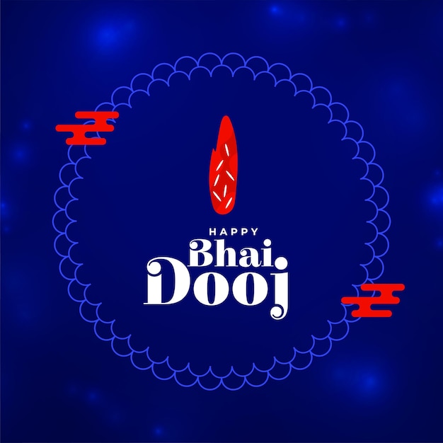 Bezpłatny wektor szczęśliwa karta okazji kulturalnej bhai dooj dla wektora połączenia brata siostry