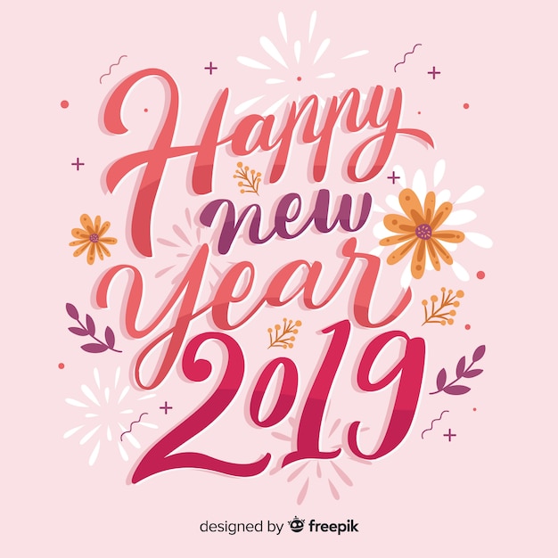 Szczęśliwego Nowego Roku 2019 Tło