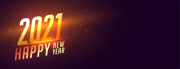Szczęśliwego nowego roku 2021 banner z miejsca na tekst