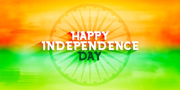 Szczęśliwy Dzień Niepodległości Indii Patriotyczne Flaga Transparent