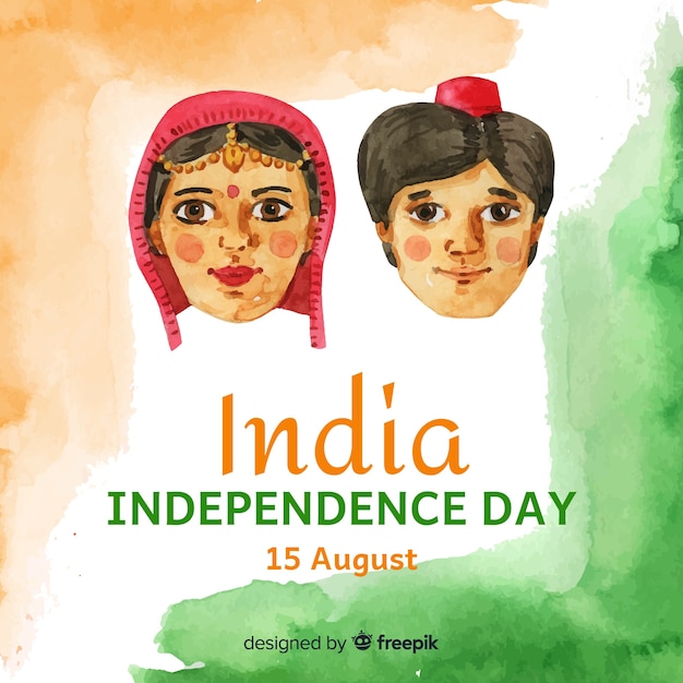 Szczęśliwy Dzień Niepodległości Indii Tło