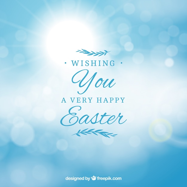 Szczęśliwy Easter dnia tło w zamazanym stylu