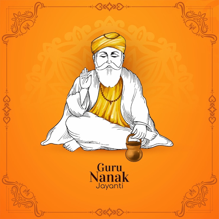 Bezpłatny plik Wektor szczęśliwy guru nanak jayanti religijny festiwal tło