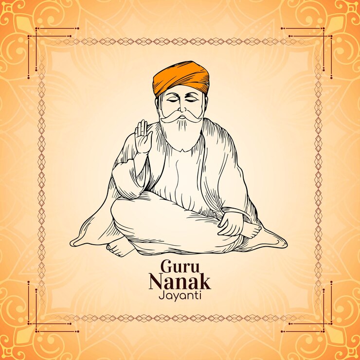 Bezpłatny plik Wektor szczęśliwy guru nanak jayanti religijny festiwal tło