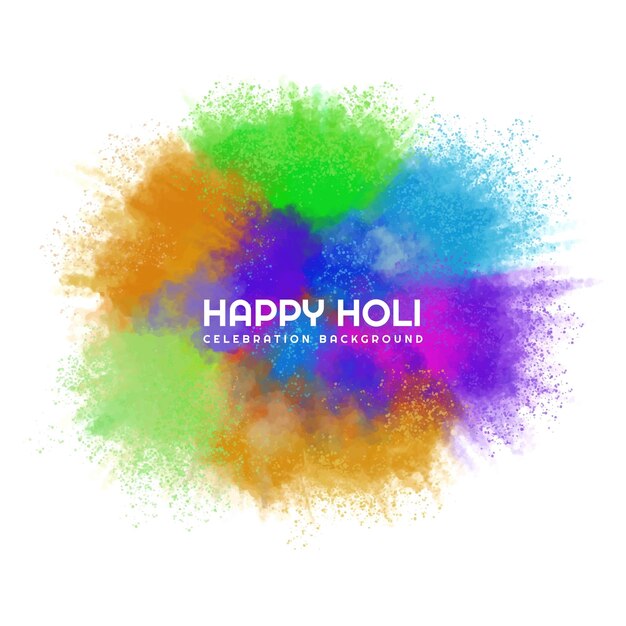 Szczęśliwy Holi Indiański wiosna festiwal koloru tło