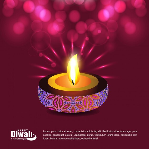 Szczęśliwy kreatywnych diwali