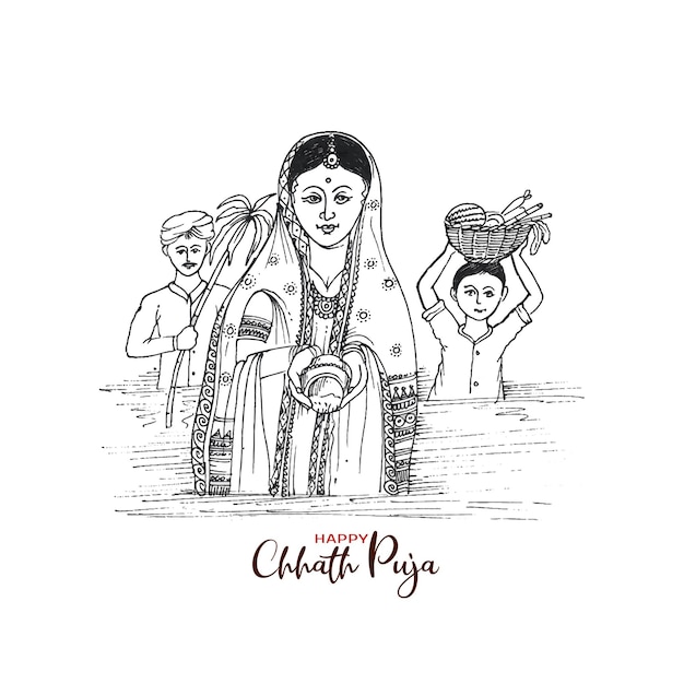 Szczęśliwy Projekt Tła Festiwalu Kulturalnego Chhath Puja