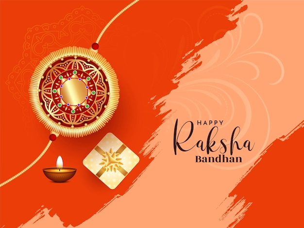 Szczęśliwy Raksha Bandhan Hinduski festiwal stylowy projekt tła