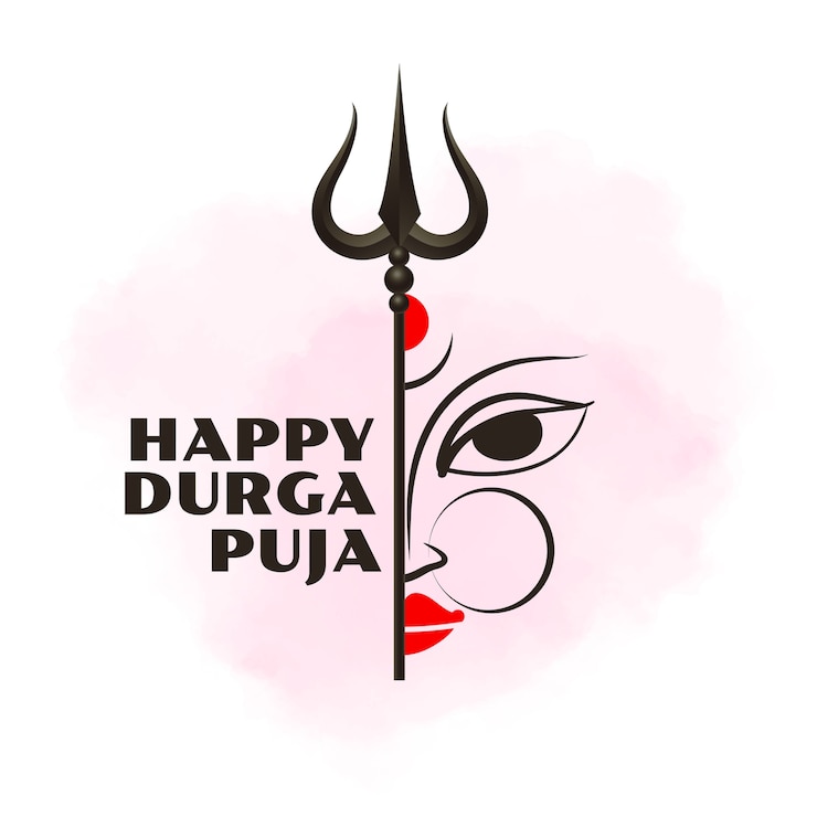 Bezpłatny plik Wektor szczęśliwy tło festiwalu indyjski durga pooja