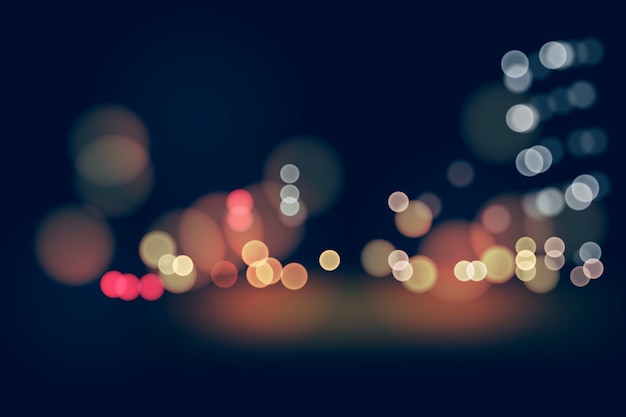Tapeta efekt bokeh świateł