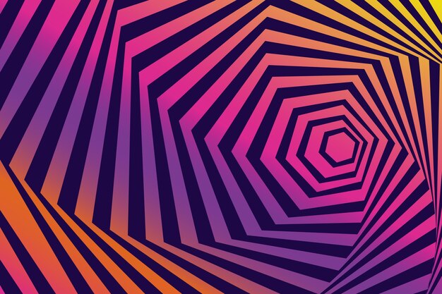 Tapeta psychodeliczna złudzenie optyczne