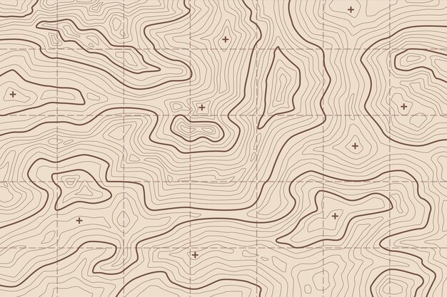 Tapeta z koncepcją mapy topograficznej