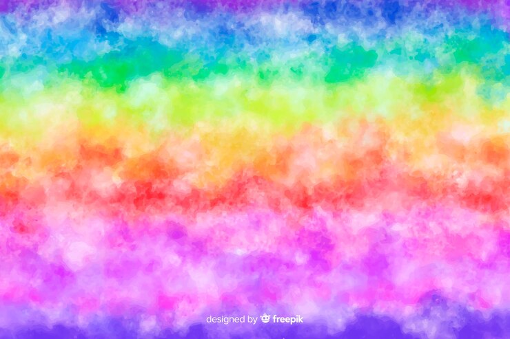 Bezpłatny plik Wektor tęcza w tle stylu tie-dye