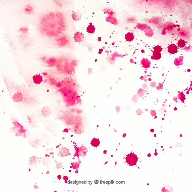 Teksturowane papieru z różowymi plamami akwarela