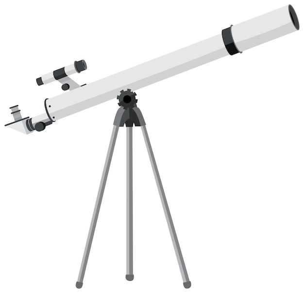 Bezpłatny wektor teleskop ze statywem