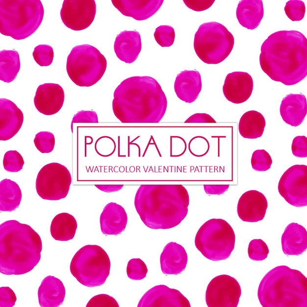 Bezpłatny wektor tło akwarela różowy polka dot