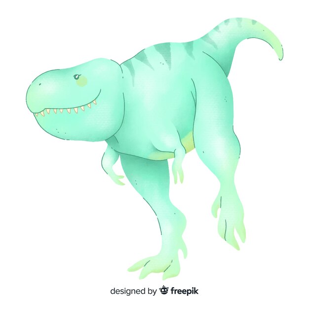 Tło akwarela t-rex