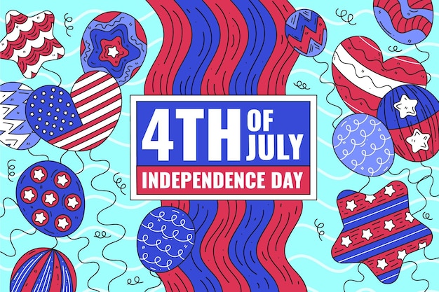 Bezpłatny wektor tło balony dzień niepodległości