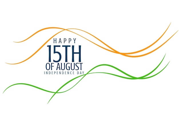 Tło Dnia Niepodległości Indii W Stylu Linii