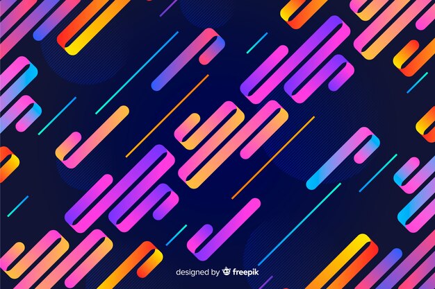 Tło gradientu dynamiczny kształt geometryczny