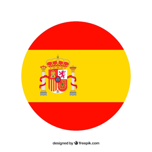 Bezpłatny wektor tło hiszpańskiej flagi