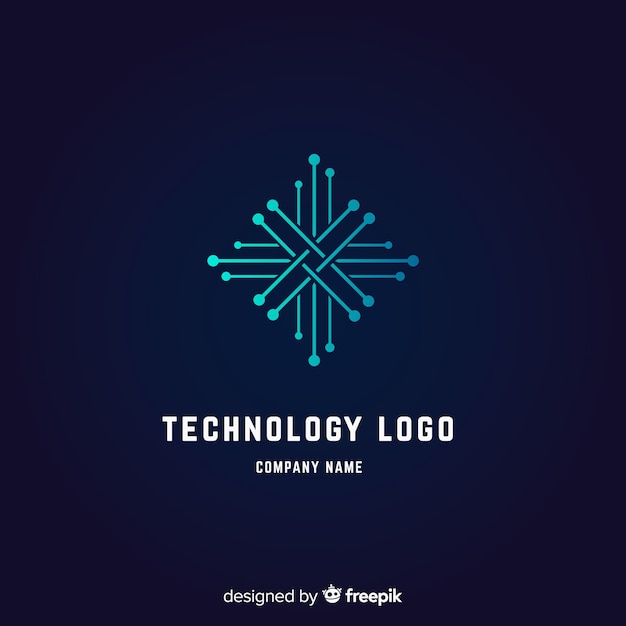 Tło logo technologii