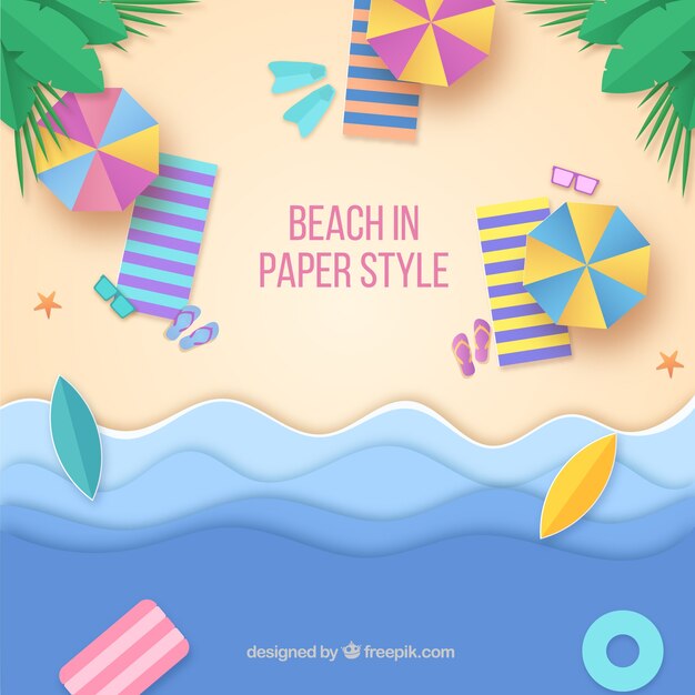 Tło plaża z widoku z góry