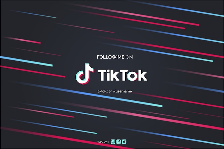 Bezpłatny plik Wektor tło promocji tiktok