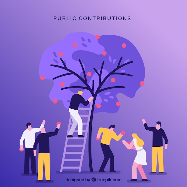 Bezpłatny wektor tło publicznych koncepcji