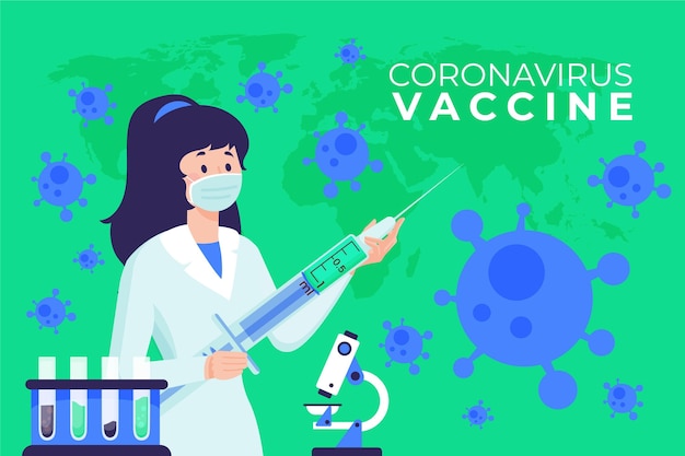 Tło Szczepionki Przeciwko Koronawirusowi