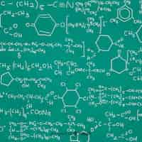 Bezpłatny wektor tło tablica z informacjami chemii