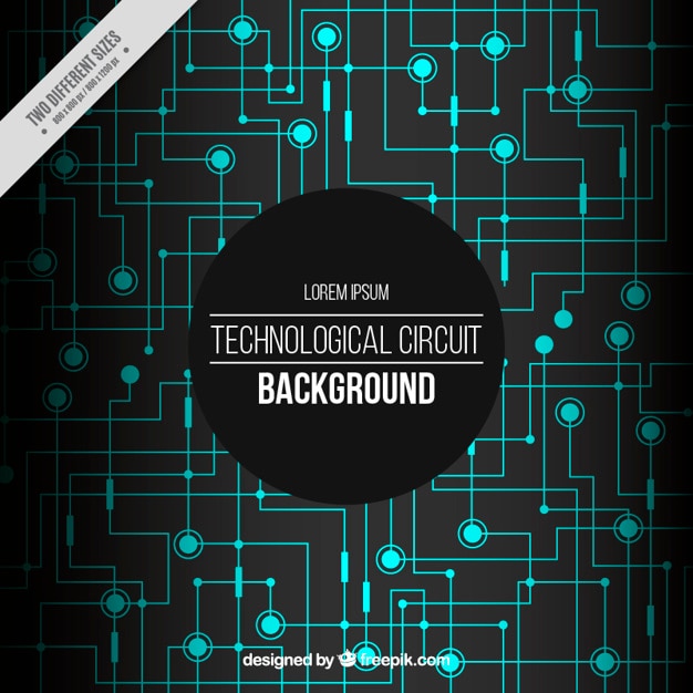 Bezpłatny wektor tło technologicznych z obwodów oświetleniowych