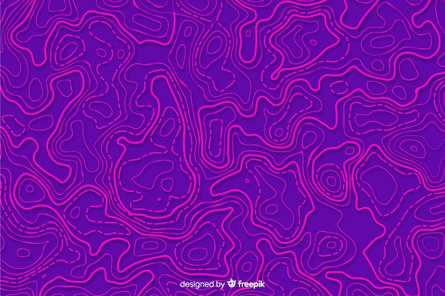 Tło topograficzne fioletowe linie