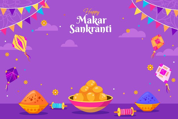 Tło Uroczystości Makar Sankranti