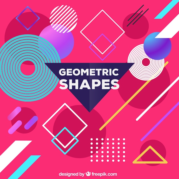 Tło Z Geometrycznymi Kształtami