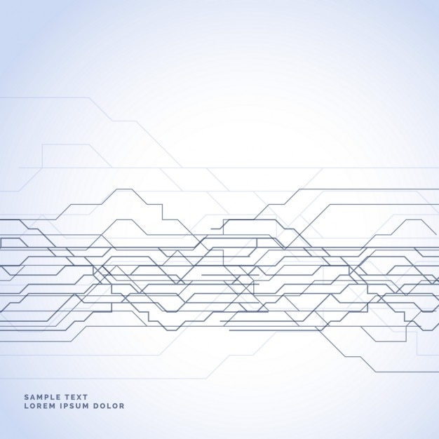Bezpłatny wektor tło z liniami sieci przewodowych technologii
