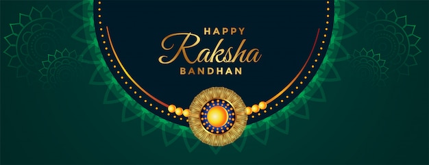 Tradycyjny Piękny Banner Festiwalu Raksha Bandhan