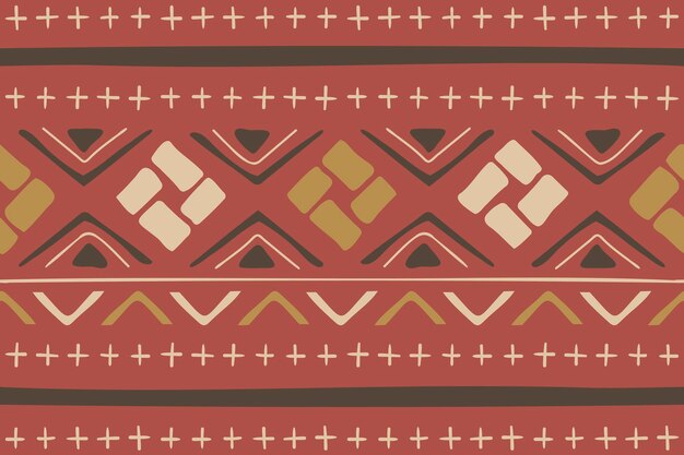 Tribal bezszwowe tło wzór, kolorowy aztec design, wektor