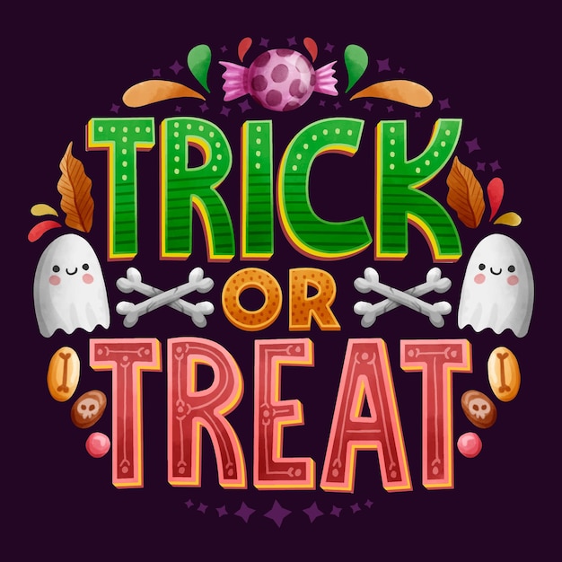 Trick Or Treat Napis