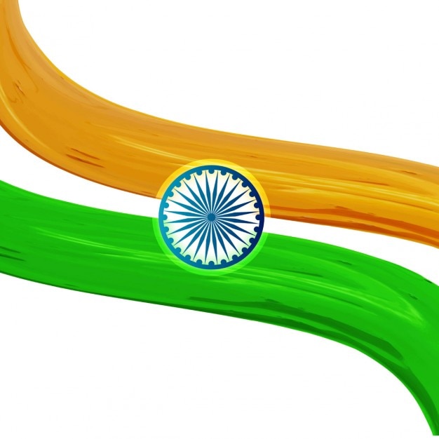 Tricolor Indian Flag Background