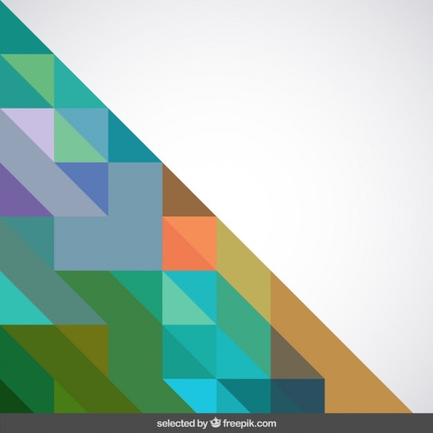 Bezpłatny plik Wektor trójkąt wykonane z kształtów geometrycznych tle