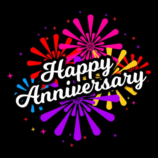 Typografia Happy anniversary