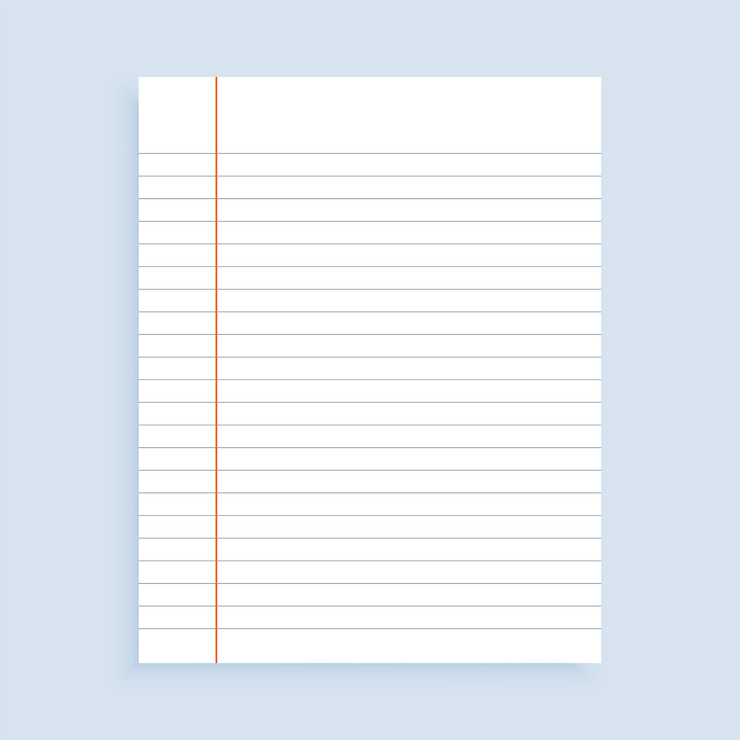 Bezpłatny plik Wektor układ tekstury arkusza notebooka dla przedszkolnych artykułów papierniczych
