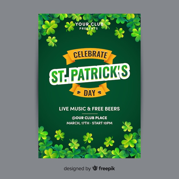 Ulotka patrick&#39;s day