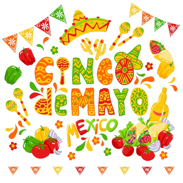 Uroczystość Cinco De Mayo, Uroczysty Clipart