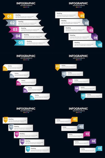 Użyj Infografik Wektorowych W Prezentacjach Biznesowych, Aby Uzyskać Większy Efekt