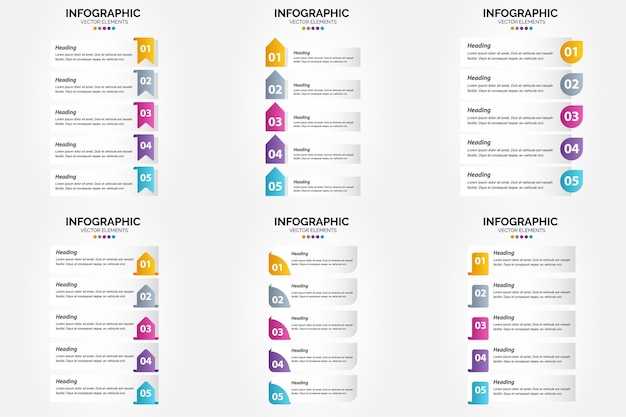 Użyj Tej Infografiki Ilustracji Wektorowych Ustawionej W Materiałach Reklamowych, Takich Jak Broszury, Ulotki I Czasopisma