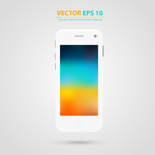 Vector Nowoczesne ekrany telefonu komórkowego.