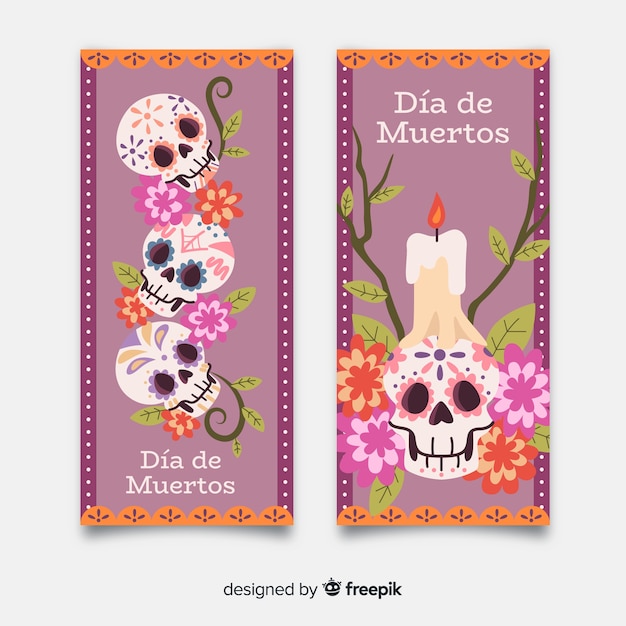 Vintage Banery Dia De Muertos